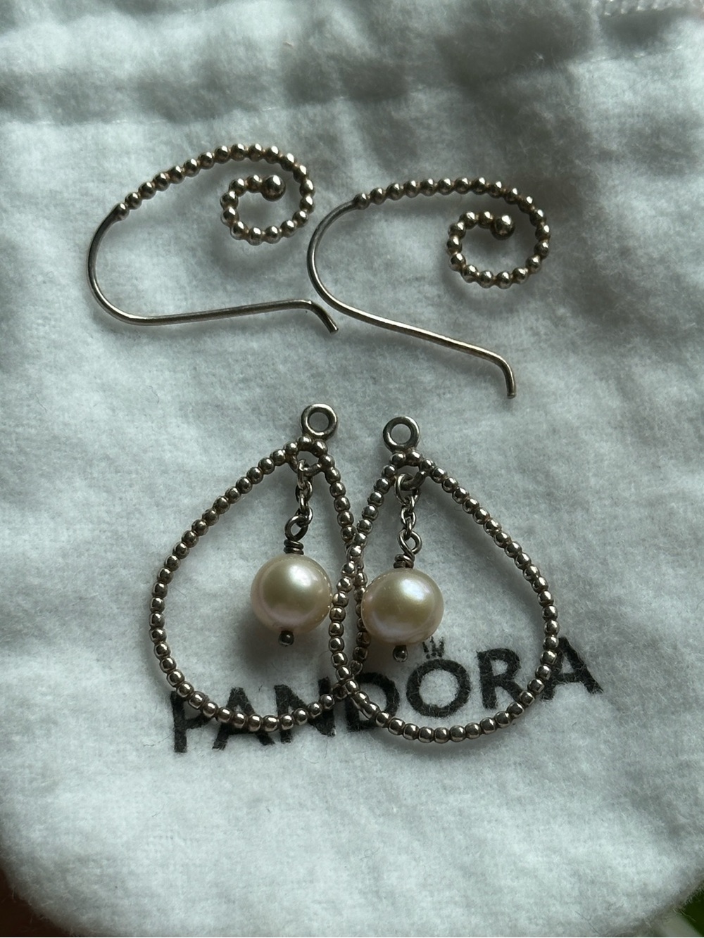 Pandora Pearl Compose Earrings